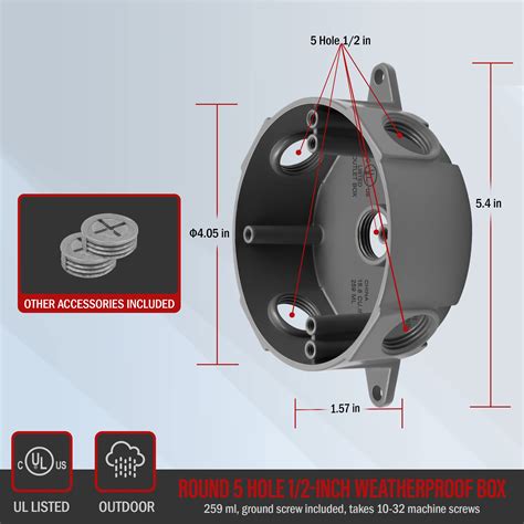 hole size for wall round electrical box|electrical boxes for walls.